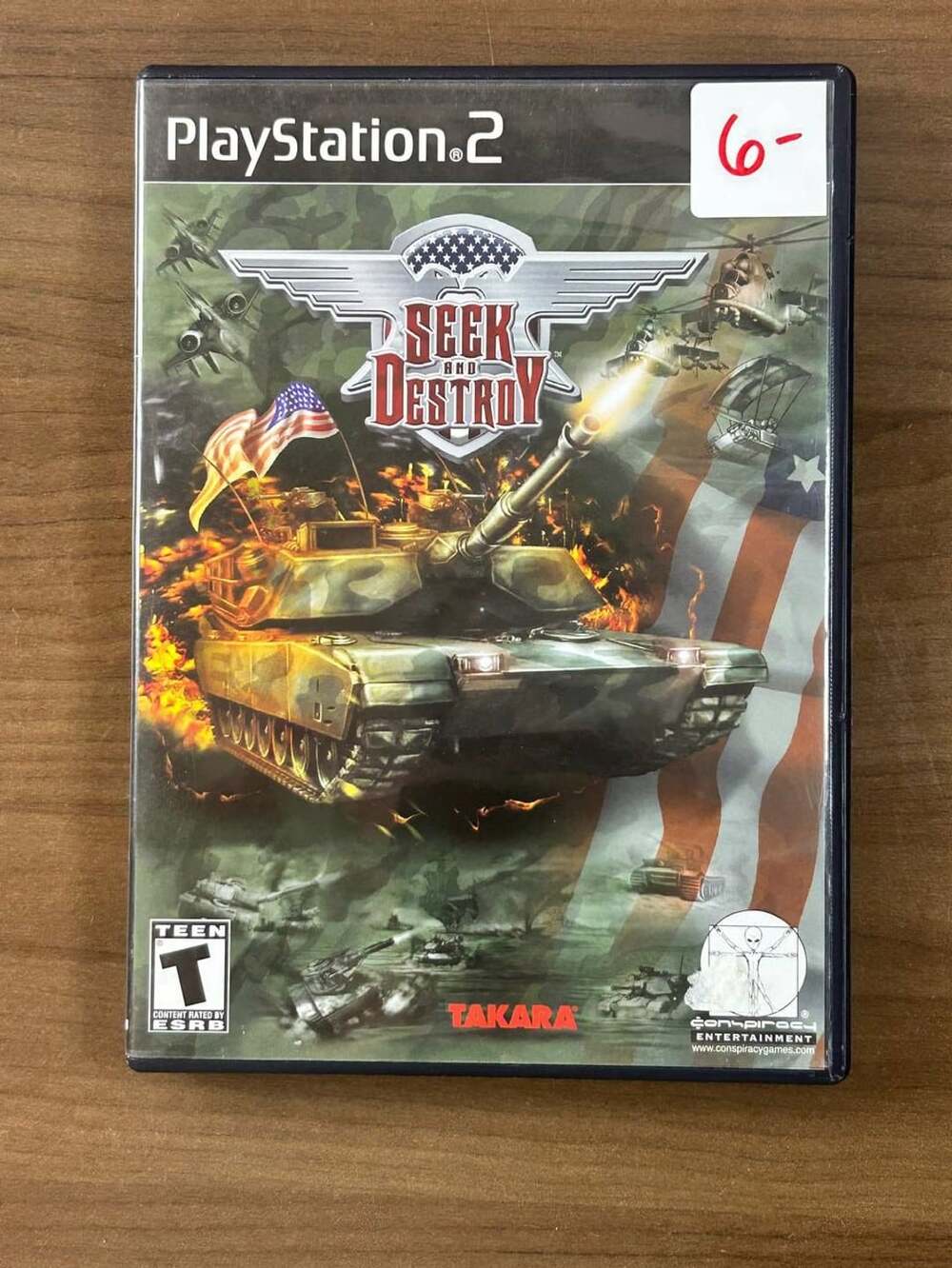 Seek and Destroy PS2 PlayStation 2 2002 CIB Disc Case Manual Tank Combat